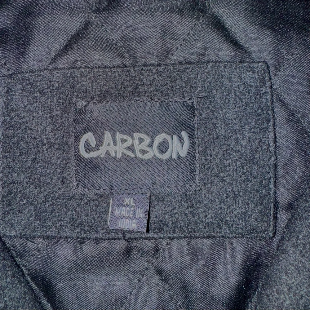 Carbon Men's Black Wool Blend Button Down Car Coat Size XL - Picture 5 of 14